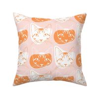 Ginger Cat Club - dusty pink and orange 