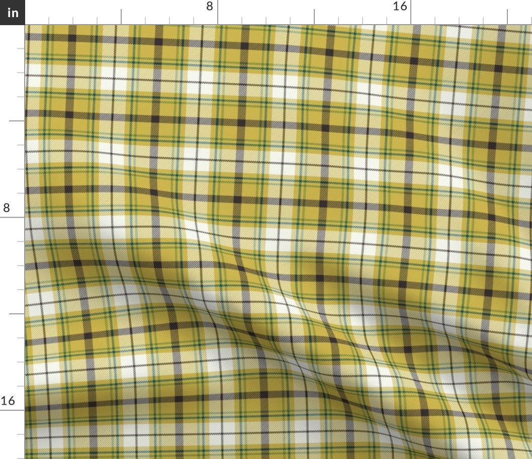 Nature Trail Plaid - Citron Yellow Regular Scale