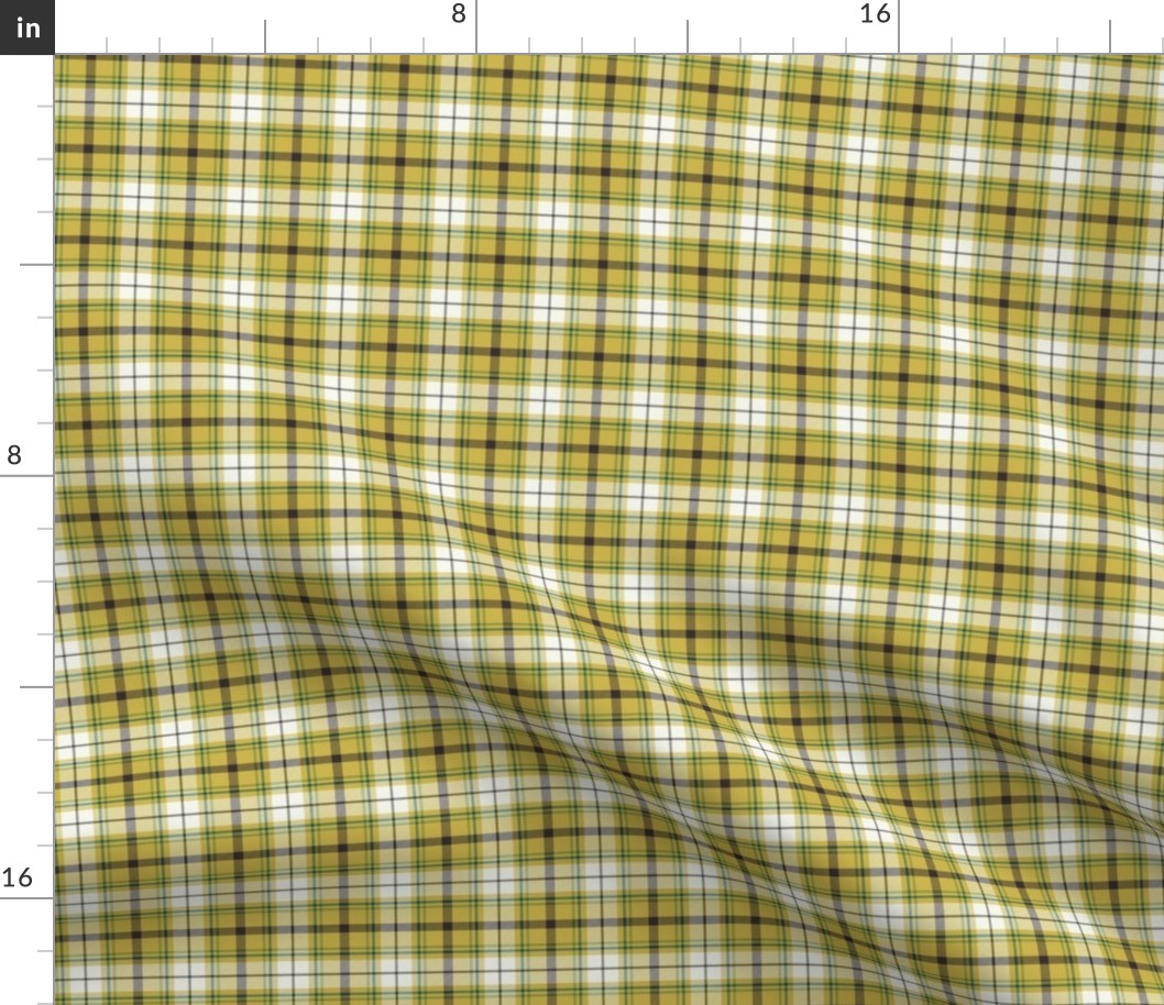 Nature Trail Plaid - Citron Yellow Small Scale