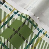 Nature Trail Plaid - Ivory Green Large Scale