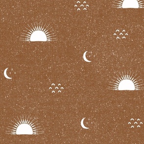 Bohemian Suns and Moons - Sienna LARGE SCALE