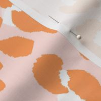 Orange and Pale Pink Leopard Print 