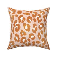 Warm Textured Leopard Print 