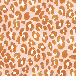 Warm Textured Leopard Print 