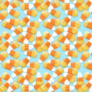 Candy corn pastel 8x8 aqua