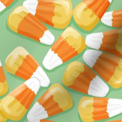 Candy corn pastel 10x10 green