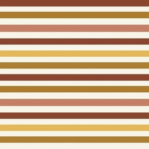 fall stripes fabric - autumn colors, fall, warm, apples, 