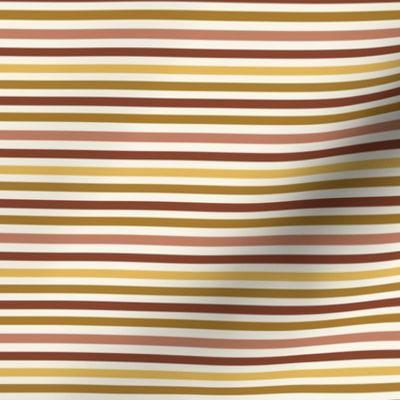 SMALL fall stripes fabric - autumn colors, fall, warm, apples, 