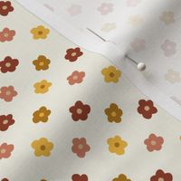 SMALL hippie fall florals - hippie flowers fabric