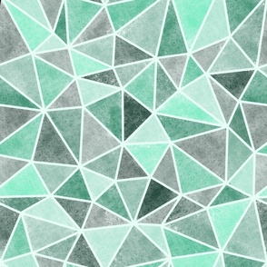 teal triangles - large