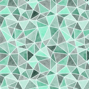 teal triangles - medium