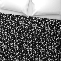 arrows scattered // black and white minimal trendy baby nursery print 