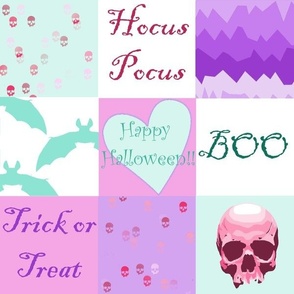 pastel Halloween cheat sheet