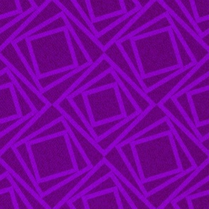 Electric Purple Geometric Fashion Print
