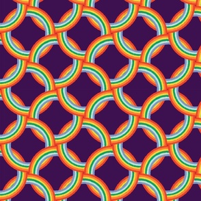 Rainbow Geometric on purple