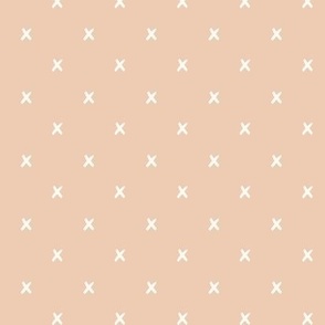 kisses - crosses Baby Pink small - Hufton