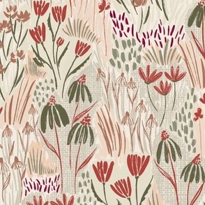 Woodland Floral - Red Lippy Large - Hufton