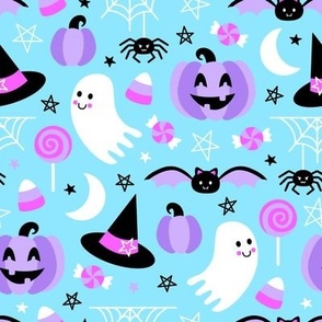 Spooky Cute Halloween (Blue, Pink, Purple)