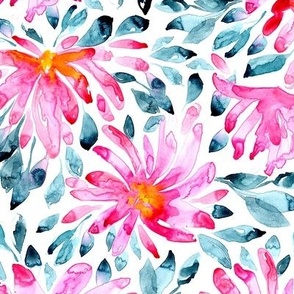 Floral Burst by Liz Conley in Pink