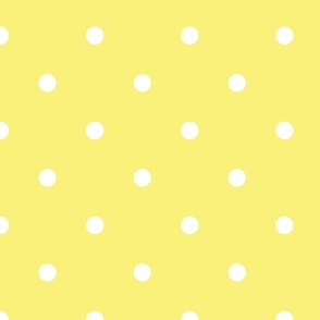 polka dot-yellow and white