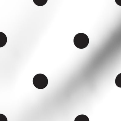polka dot-black & white
