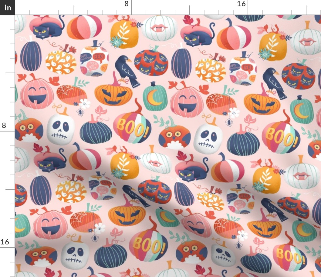 Pastel pumpkin patch