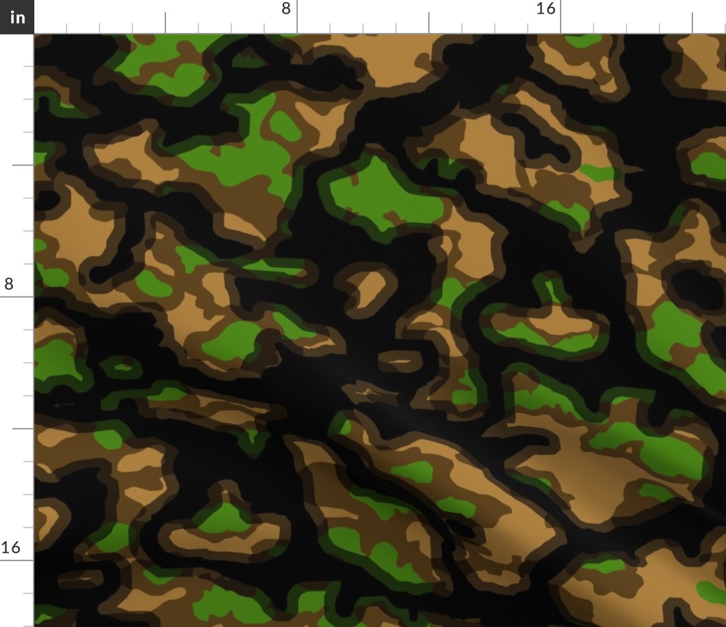 German WW2 Rauchtarnmuster Summer Camouflage Pattern