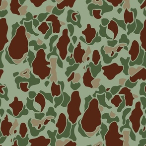 American WW2 M1942 Frog Skin Jungle CAMO Camouflage Pattern