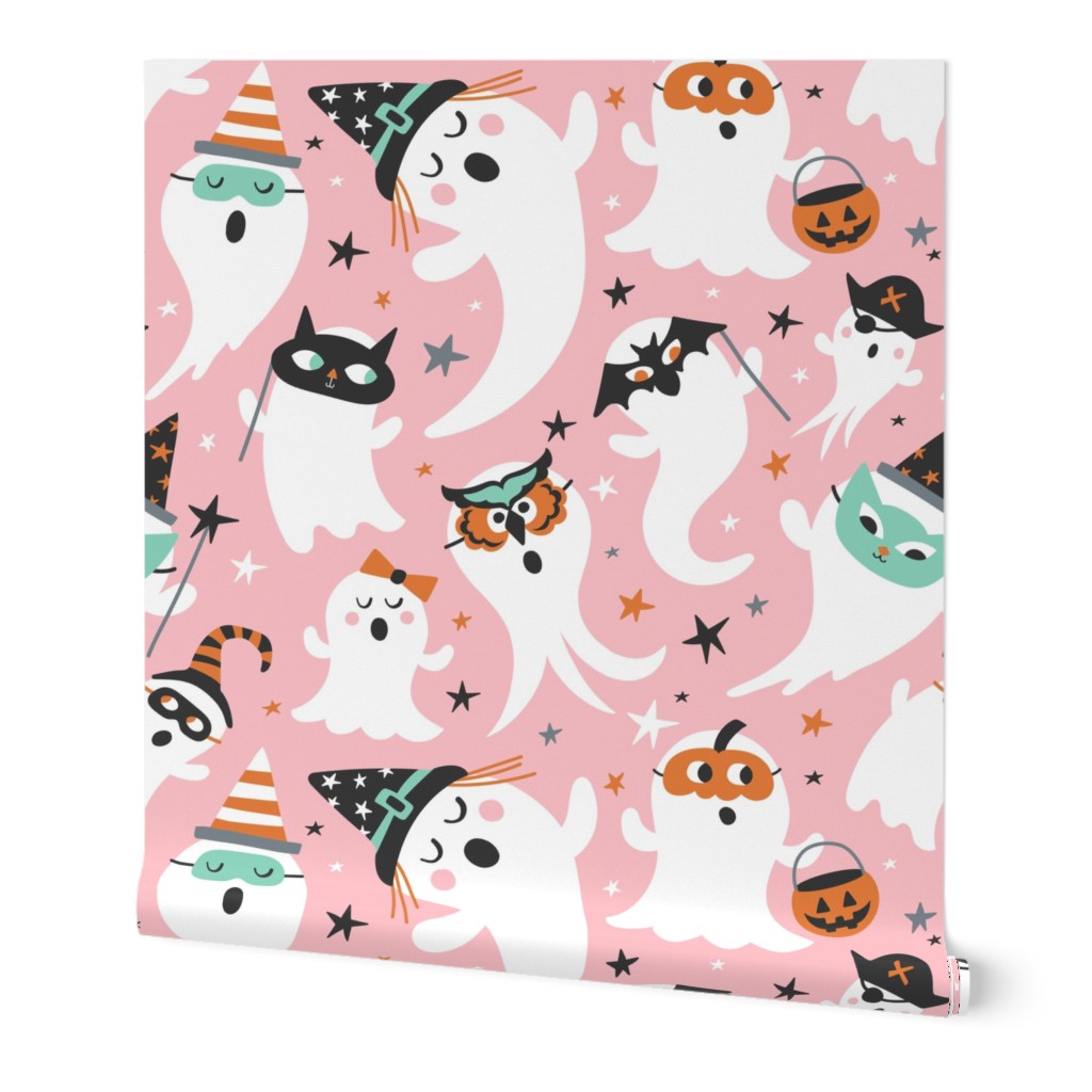 Peek A Boo Party - Halloween Ghost - Pink Large Scale