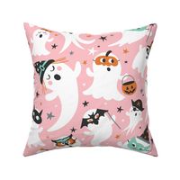 Peek A Boo Party - Halloween Ghost - Pink Large Scale