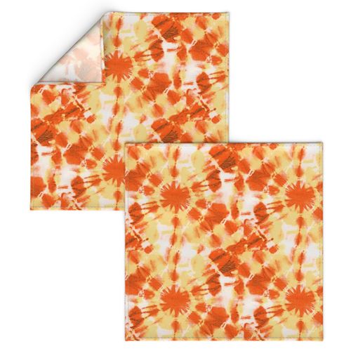 Orange and Yellow Ink Splat Tie Dye (L)