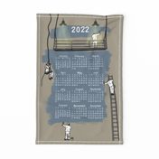 2022 Calendar Tea Towel Home Decorating