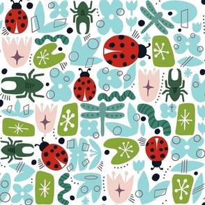 Retro Ladybugs and Vintage Friends 12"