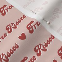 Small / Free Kisses - Valentines Day, Retro, Hearts