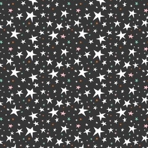 Starlight - Twinkling Stars - Black Small Scale