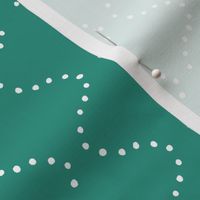 Flowing Dots - Teal