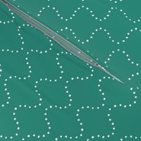 Flowing Dots - Teal