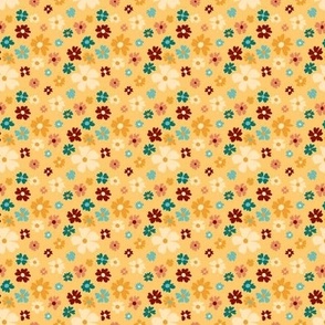 Groovy Floral Yellow- Extra Small