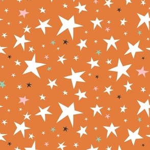 orange star background