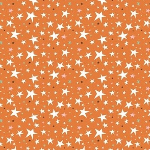 Starlight - Twinkling Stars - Orange Small Scale