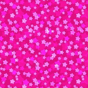 Small Starry Bokeh Pattern - Magenta Color