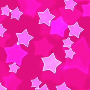 Large Starry Bokeh Pattern - Magenta Color