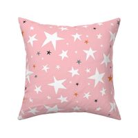 Starlight - Twinkling Stars - Pink Large Scale