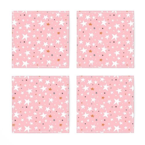 Starlight - Twinkling Stars - Pink Regular Scale