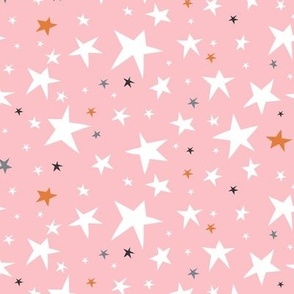 Starlight - Twinkling Stars - Pink Regular Scale