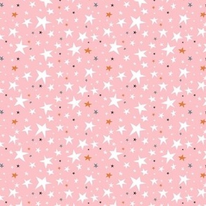 Starlight - Twinkling Stars - Pink Small Scale