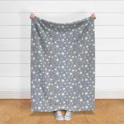 Starlight - Twinkling Stars - Grey Large Scale