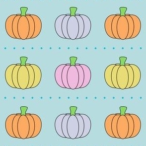 pastel pumpkins