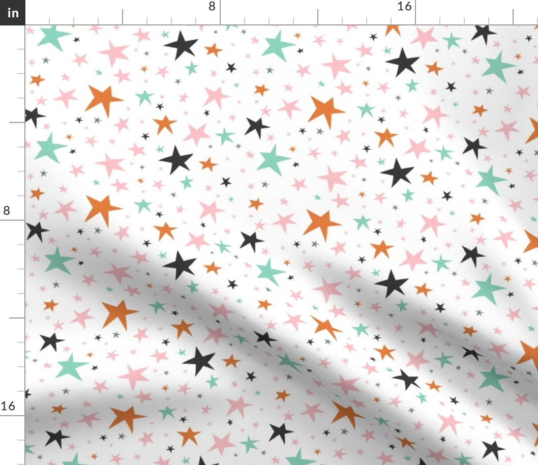 Starlight - Twinkling Stars - White Regular Scale