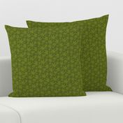 Cannabis leaves - olive green small